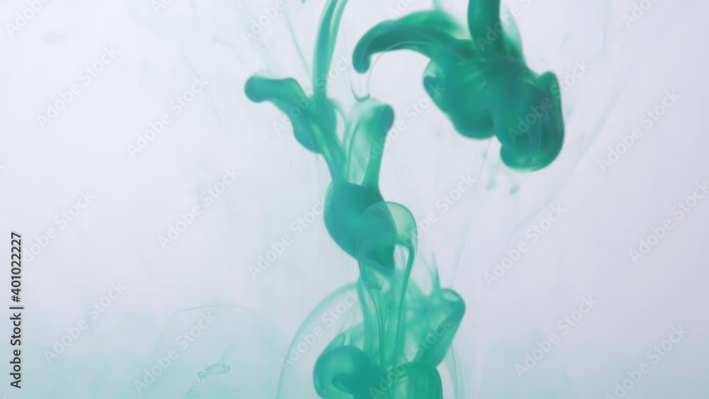 drop green ink paint in water slow motion drop green ink paint in water slow motion