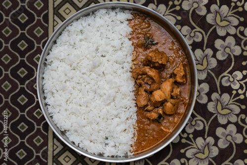bowl of rice and chicken
