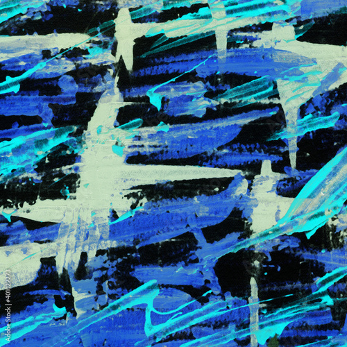 Modern contemporary acrylic background. Colorful texture made with a palette knife. Abstract painting on paper. Mess on the canvas.