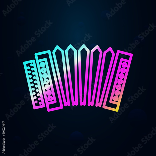 Russian, culture, accordion, instrument nolan icon. Simple thin line, outline vector of russia icons for ui and ux, website or mobile application