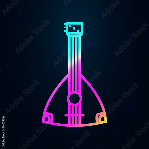 Russian, culture, balalaika, instrument nolan icon. Simple thin line, outline vector of russia icons for ui and ux, website or mobile application