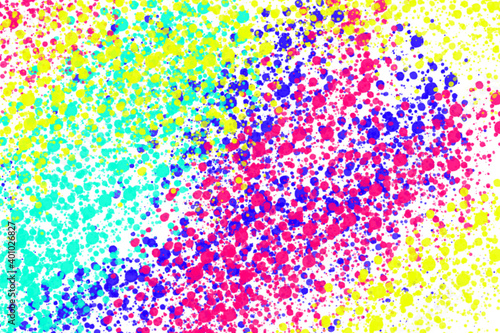 Art from watercolor With the distribution of color