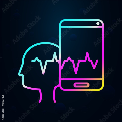 Brainwash, intellectual, wave nolan icon. Simple thin line, outline vector of social addict icons for ui and ux, website or mobile application
