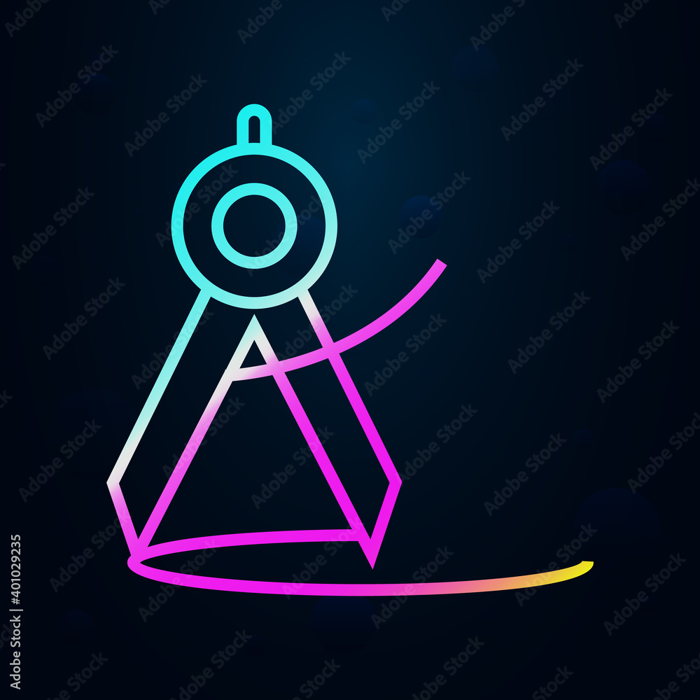 Compass outline nolan icon. Simple thin line, outline vector of education icons for ui and ux, website or mobile application Compass outline nolan icon. Simple thin line, outline vector of education icons for ui and ux, website or mobile application
