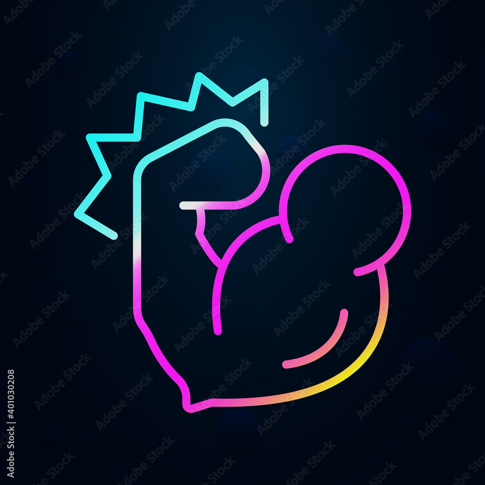 Muscular arms nolan icon. Simple thin line, outline vector of speed icons for ui and ux, website or mobile application Muscular arms nolan icon. Simple thin line, outline vector of speed icons for ui and ux, website or mobile application