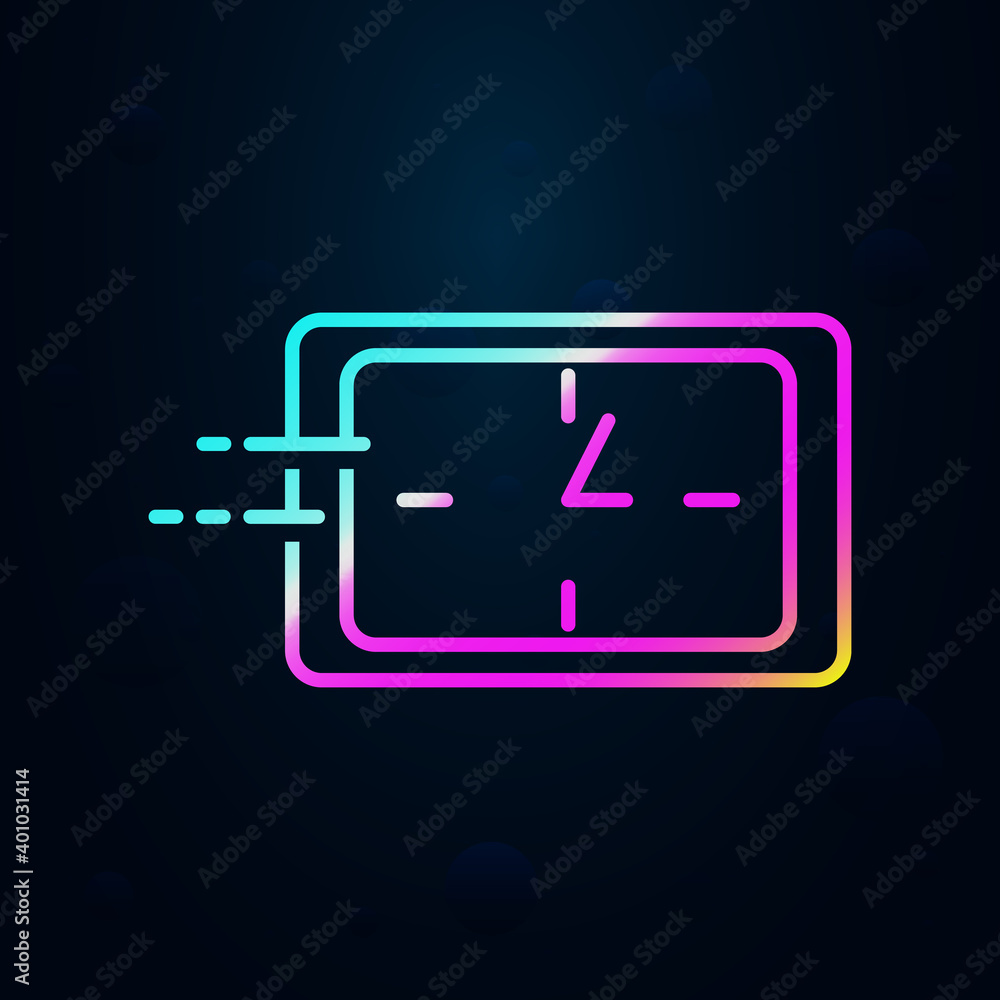 Passing time nolan icon. Simple thin line, outline vector of speed icons for ui and ux, website or mobile application Passing time nolan icon. Simple thin line, outline vector of speed icons for ui and ux, website or mobile application