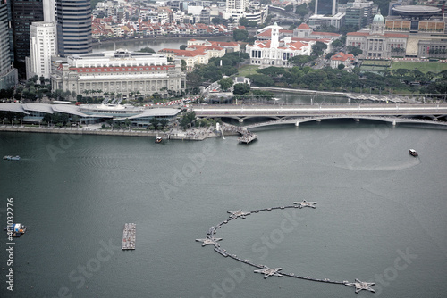  View of Esplanade Dr from the observation deck of the hotel Marina By Sands photo