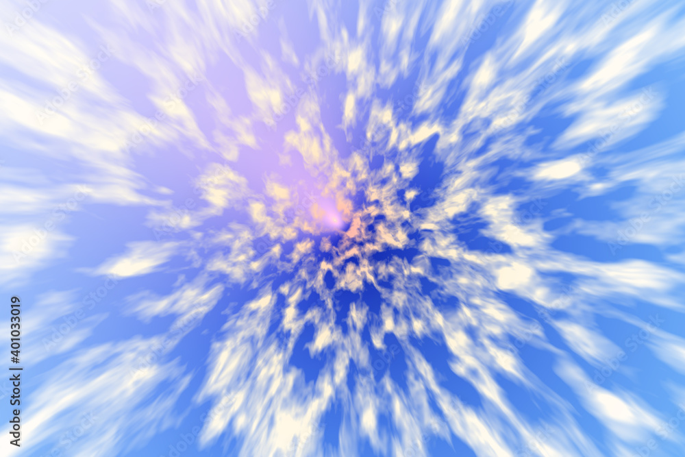Obraz premium 3d background blue redial white rays