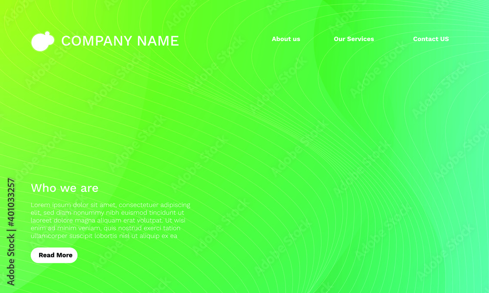 Fototapeta premium green abstract modern background for poster, flyer, presentation, website, banner, mailer