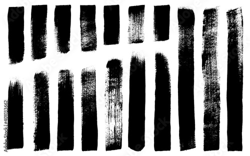 Wide Brush Stroke Textures. 17 Detailed Paint brush textures taken from high res scans