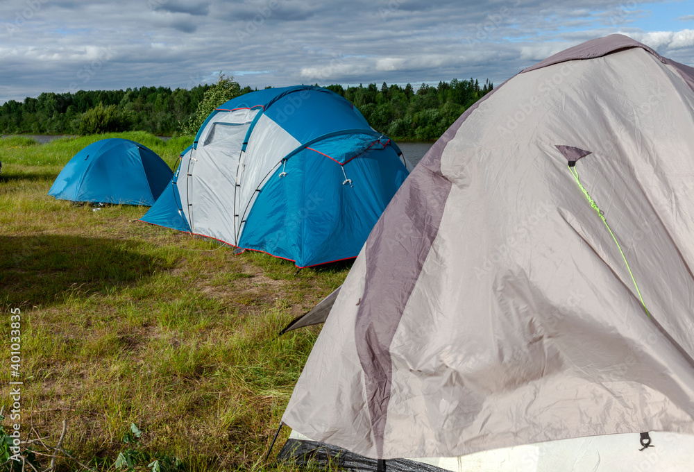 touristic tent in the forest touristic tent in the forest