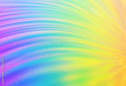 Light Multicolor vector glossy abstract backdrop.