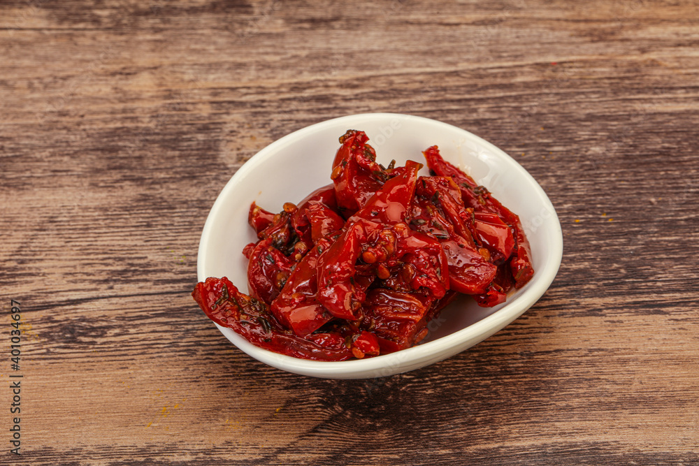 Dried tomato with olive oil Dried tomato with olive oil