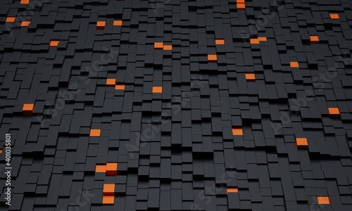 Square block structure background