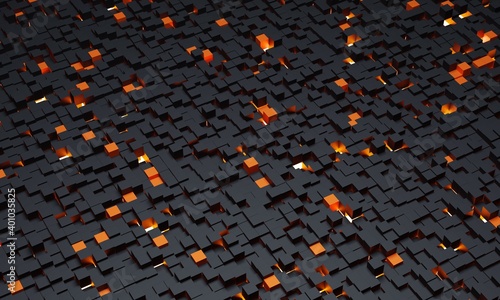 Square block structure background