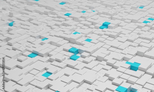 Square block structure background