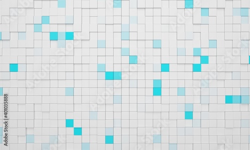 Square block structure background