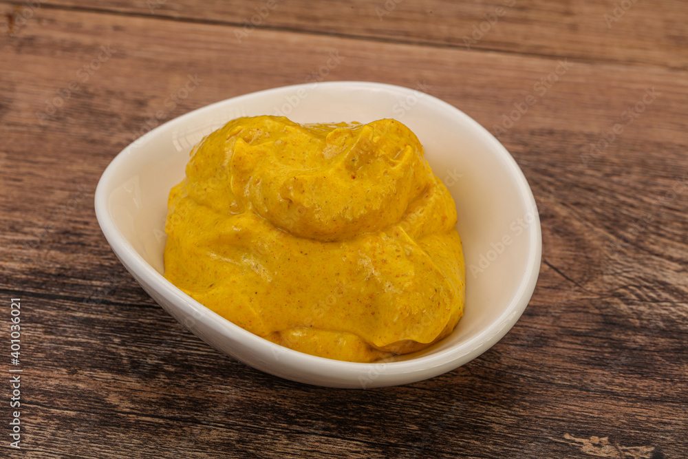 Asian Curry sauce in the bowl Asian Curry sauce in the bowl