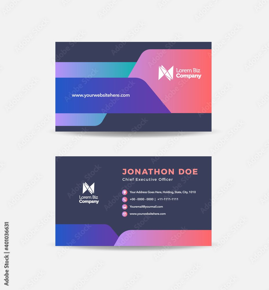 Corporate Business Card Design or Visiting Card And Personal Business Card 