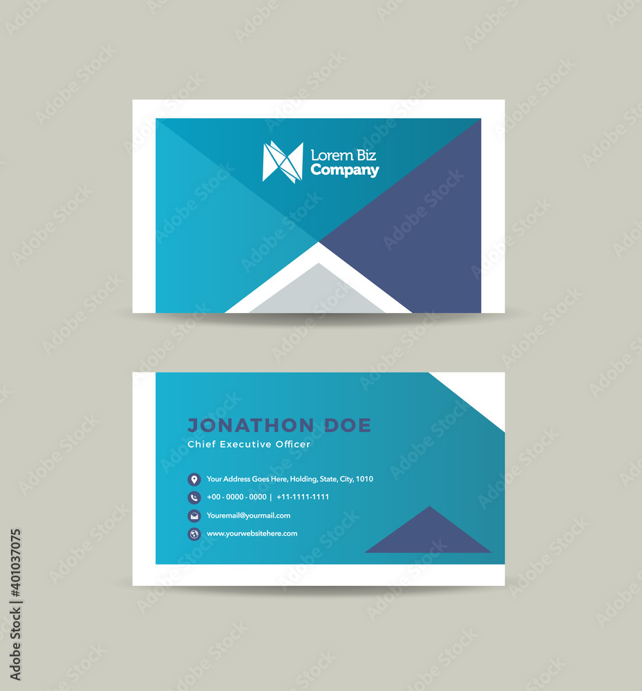 Fototapeta premium Corporate Business Card Design or Visiting Card And Personal Business Card&nbsp;