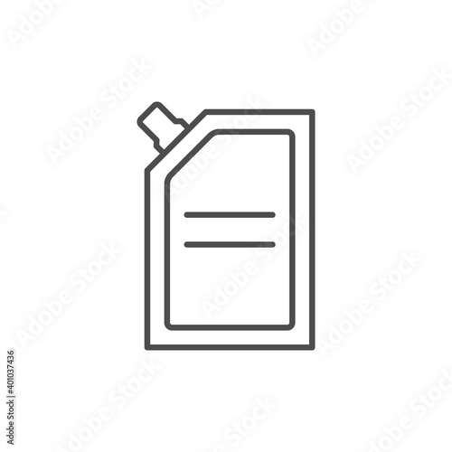 Doy pack package line outline icon