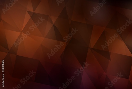 Dark Red vector abstract mosaic pattern.