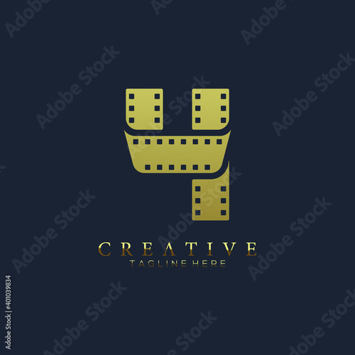 Gold number 4 Film strip