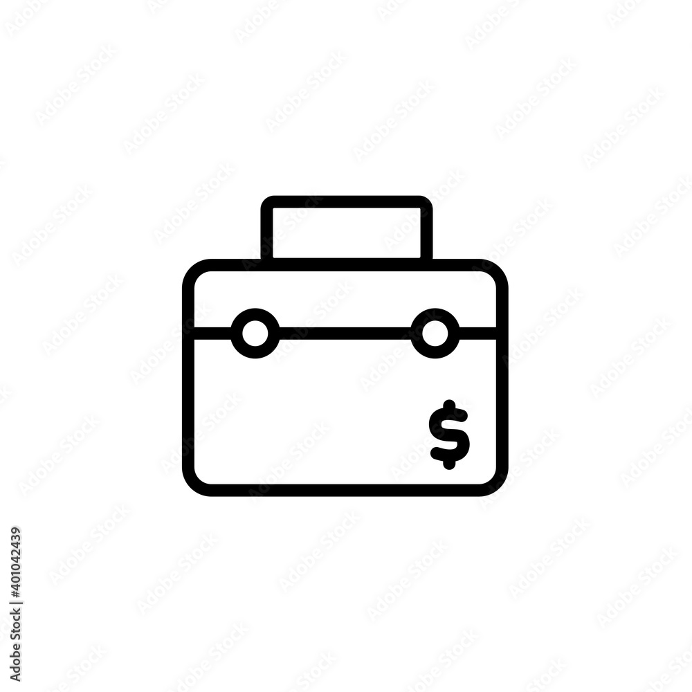 Financial file icon. Money and banking icons, outline icon style. Vector Financial file icon. Money and banking icons, outline icon style. Vector