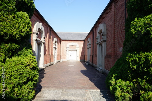 Redbrick warehouse  Kurashiki city  old Japanese town in Okayama prefecture  Japan -                                                         