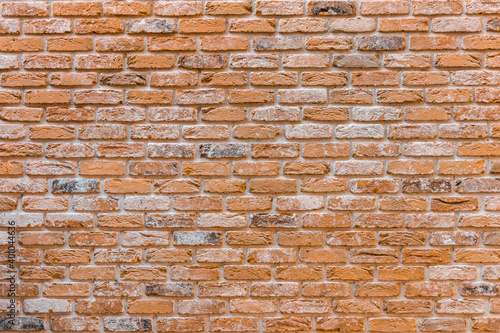 Orange vintage brick wall texture