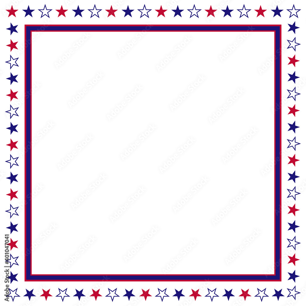 Patriotic border divider american usa flag Patriotic border divider american usa flag