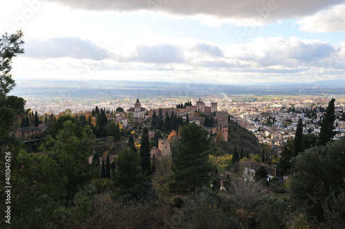 Obraz na płótnie Alhambra palace, Granada, Andalusia. December 2020 w salonie