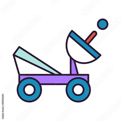 Icon of a spacecraft. Space object - Vector illustraiton