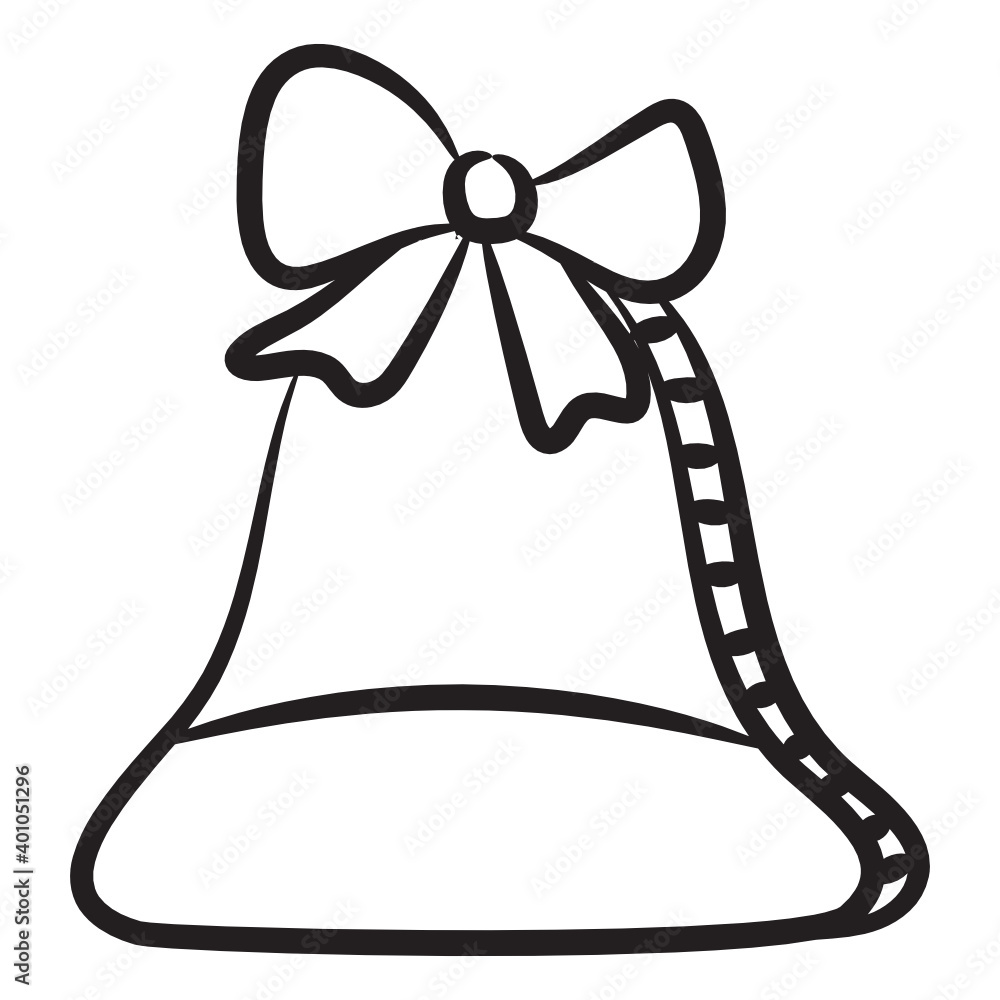 Jingle bell vector in modern doodle style
Jingle bell vector in modern doodle style