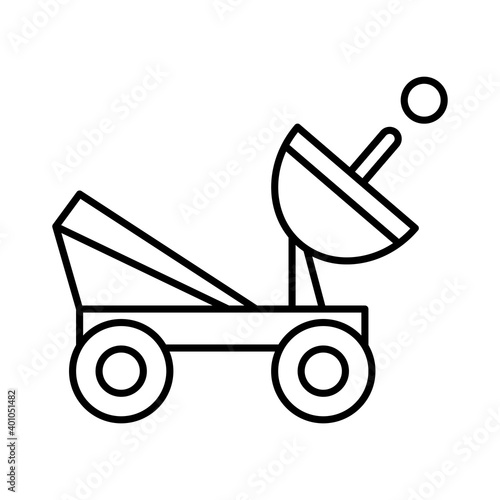 Icon of a spacecraft. Space object - Vector illustraiton