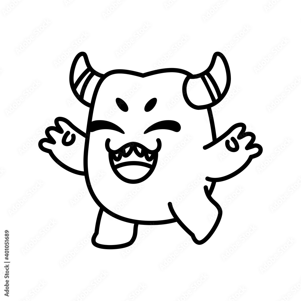 Isolated cartoon of an alien - Vector illustration Isolated cartoon of an alien - Vector illustration