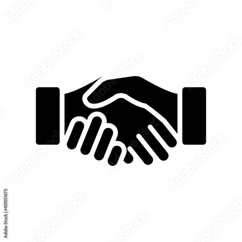 handshake icon vector illustration design