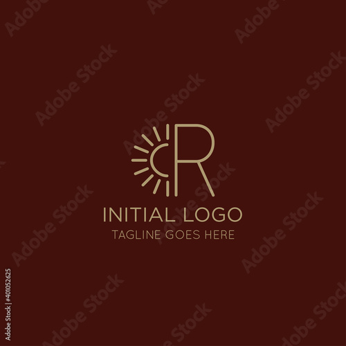illustration vector graphic initial rr letter logo best for branding and icon