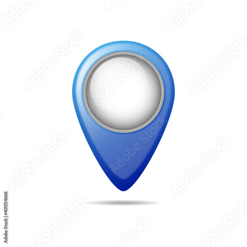 Illustration of blue navigation marker with shadow on white background. Vector location map icon Free Download Illustration of blue navigation marker with shadow on white background. Vector location map icon - GFXLoad