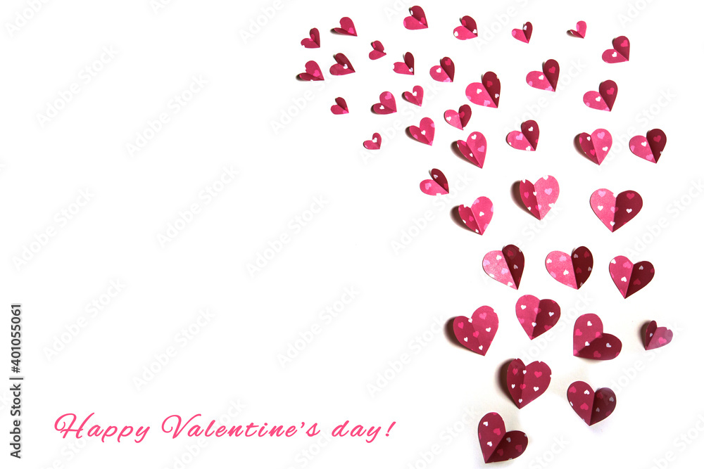 valentine card with hearts valentine card with hearts