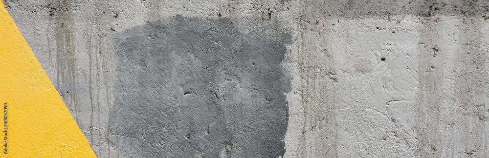 Illuminating Yellow And Ultimate Gray Pantone Color Wall Background Material. Urban Concrete Grey Texture Plaster. Illuminating Yellow And Ultimate Gray Pantone Color Wall Background Material. Urban Concrete Grey Texture Plaster.