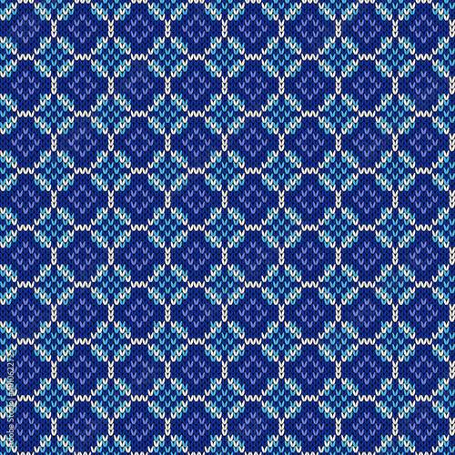 Seamless ornate knitted pattern