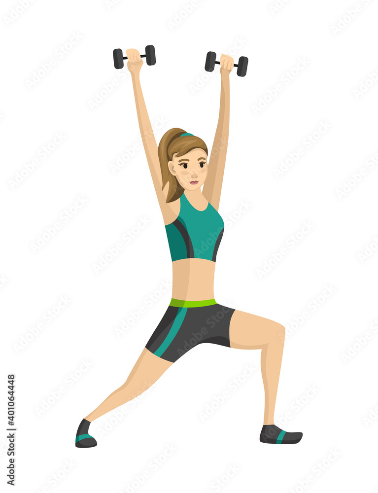 Woman fitness. Icon of girl doing sport exercises. Active and healthy life concept. Female workout fitness, aerobic or exercises. Slim woman in costume doing fitness workout Woman fitness. Icon of girl doing sport exercises. Active and healthy life concept. Female workout fitness, aerobic or exercises. Slim woman in costume doing fitness workout