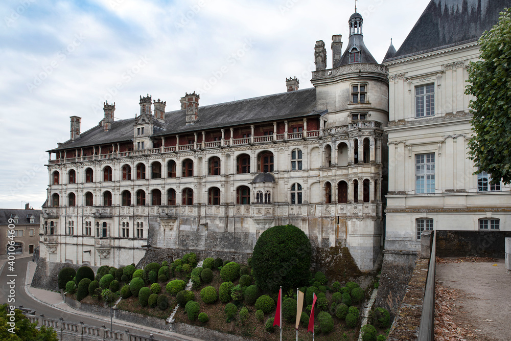 Blois Castle in the town of Bois in France