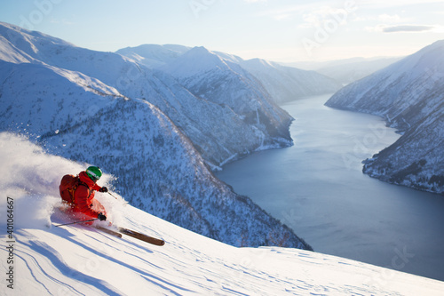 Skiing the fjords