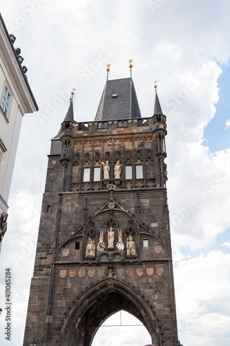 Powder gate in the old city in Prague