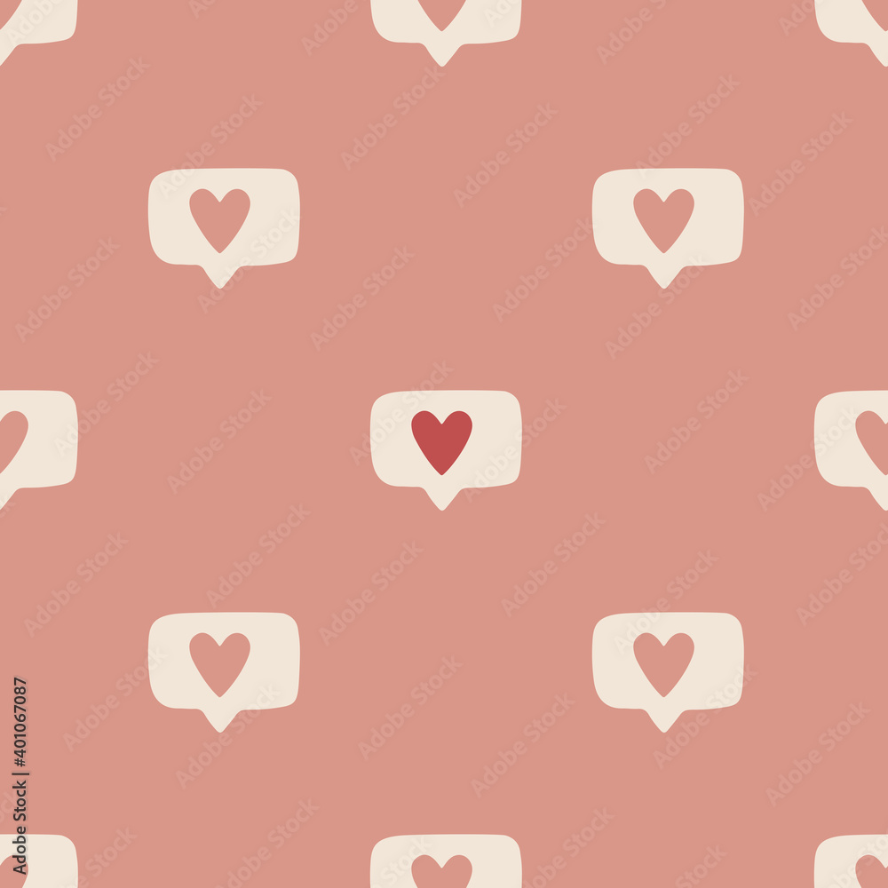Hand drawn seamless vector pattern with like signs. Romantic background for Valentine’s Day. Love and romance symbol. Hand drawn vintage background for print, wrapping paper and fabric Hand drawn seamless vector pattern with like signs. Romantic background for Valentine’s Day. Love and romance symbol. Hand drawn vintage background for print, wrapping paper and fabric