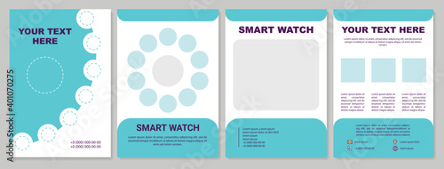 Blue modern corporate brochure template