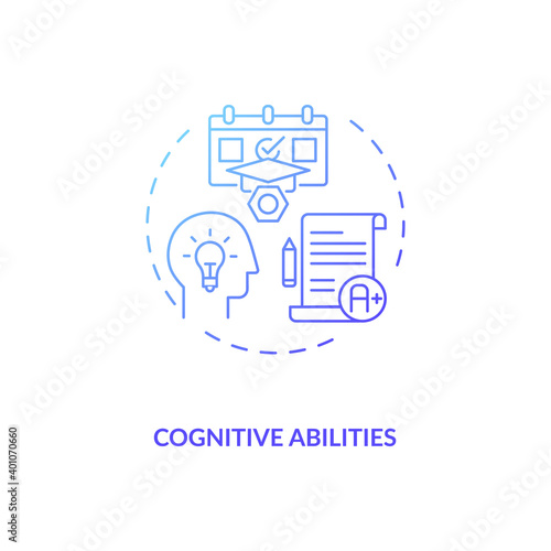Cognitive abilities concept icon