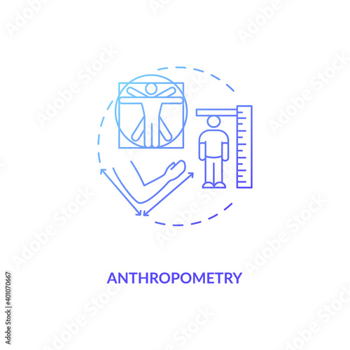 Anthropometry concept icon